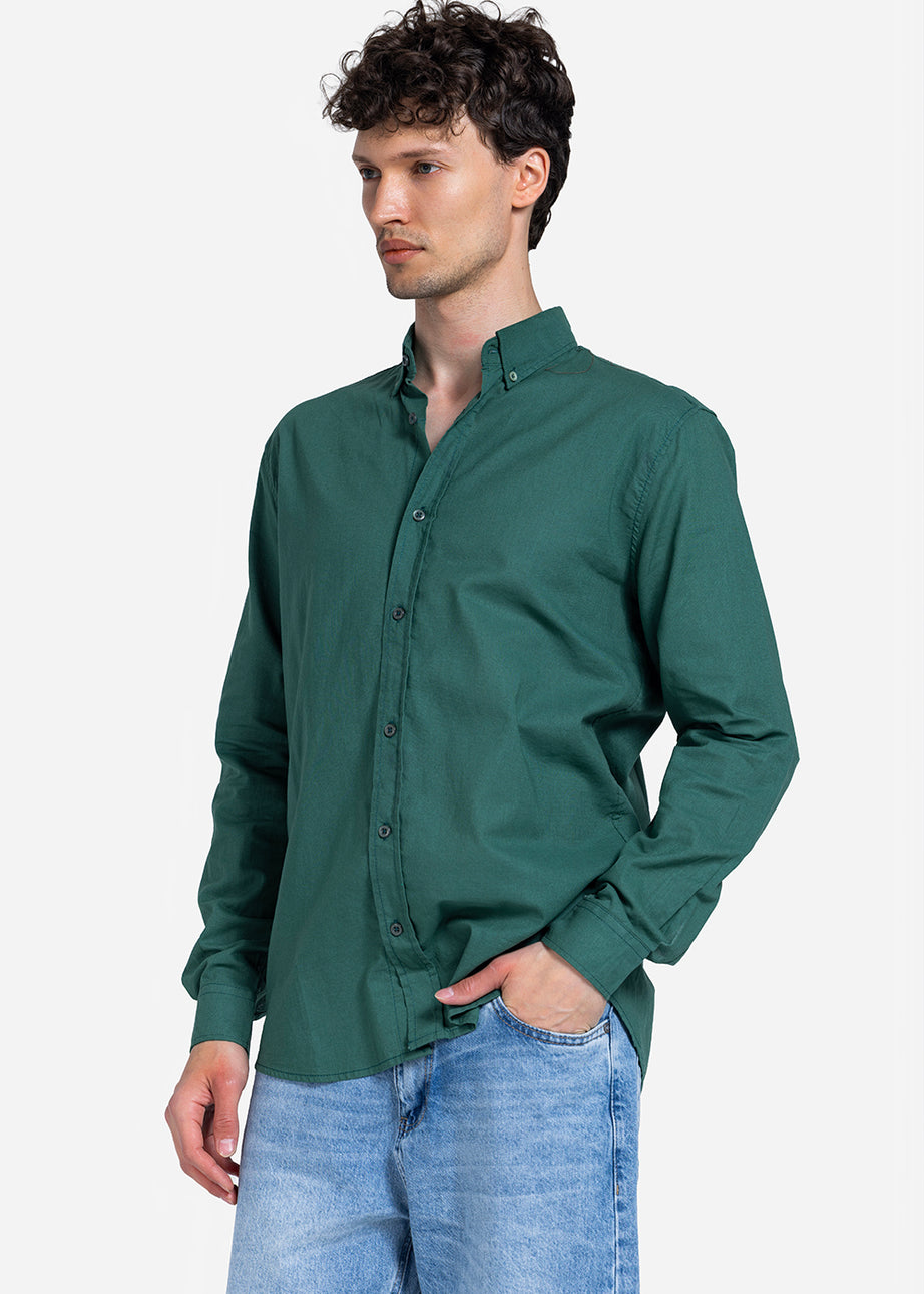 Long Sleeve Shirt - Men - Plain