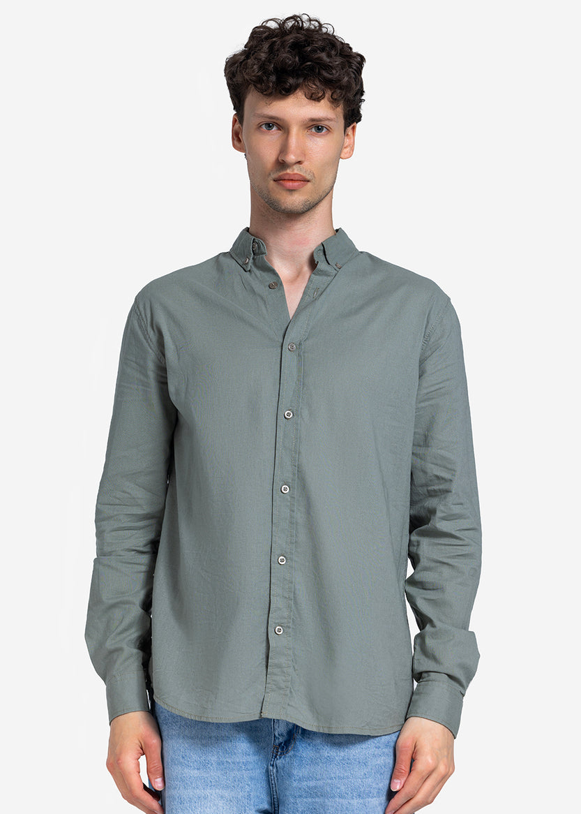 long sleeve shirt - Men - Plain