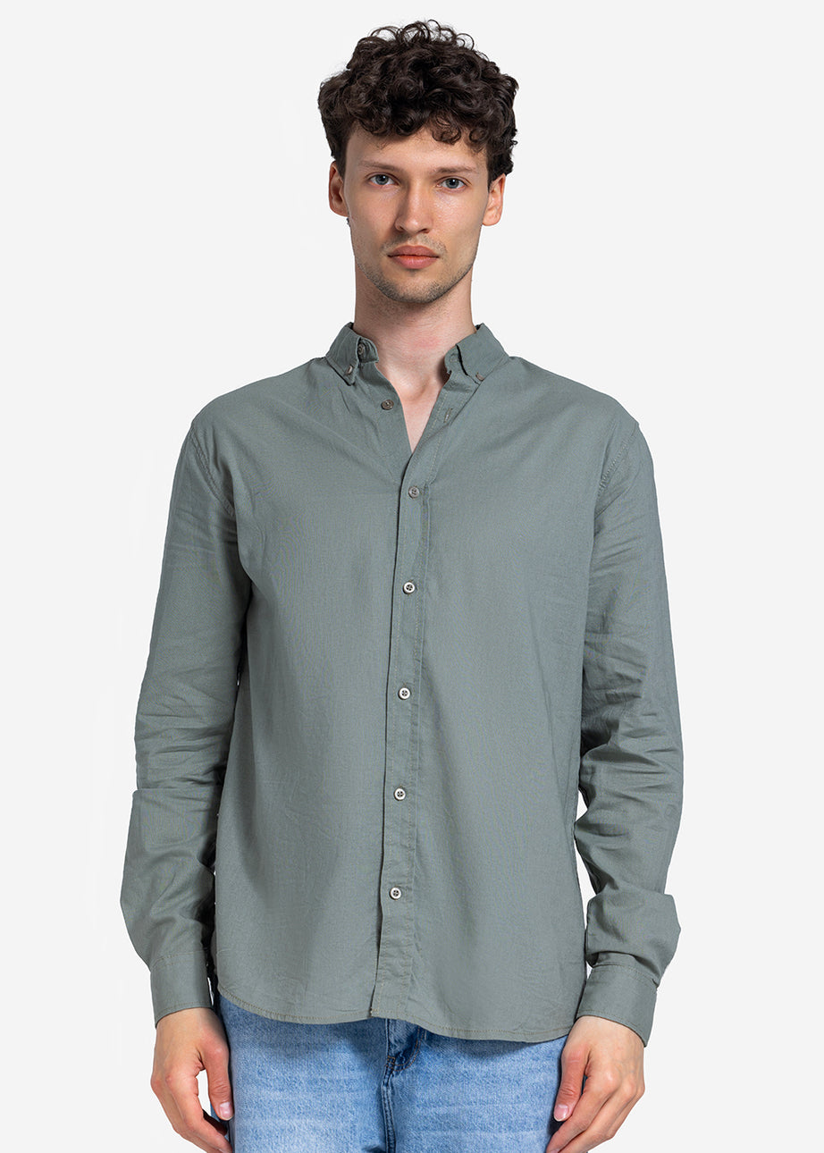 Long Sleeve Shirt - Men - Plain