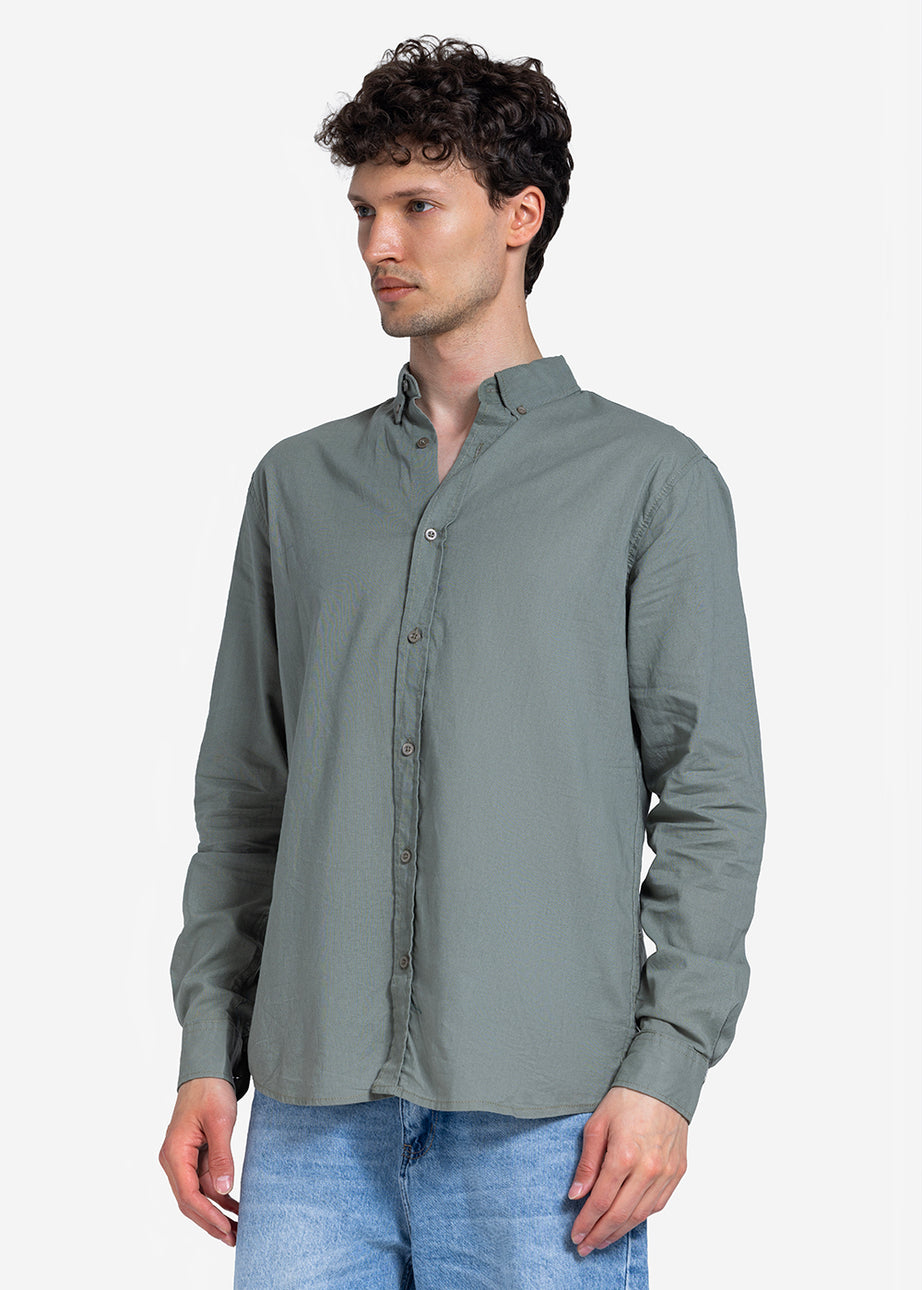 Long Sleeve Shirt - Men - Plain