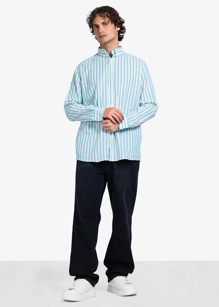Long Sleeve Shirt - Men - Striped