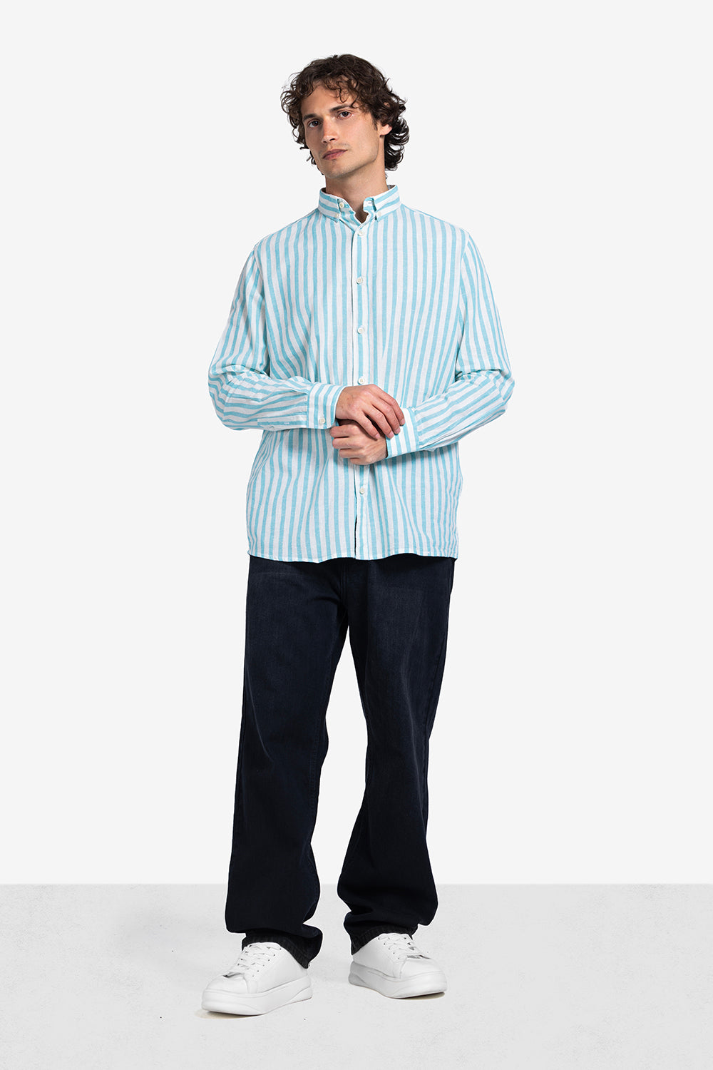 Long Sleeve Shirt - Men - Striped
