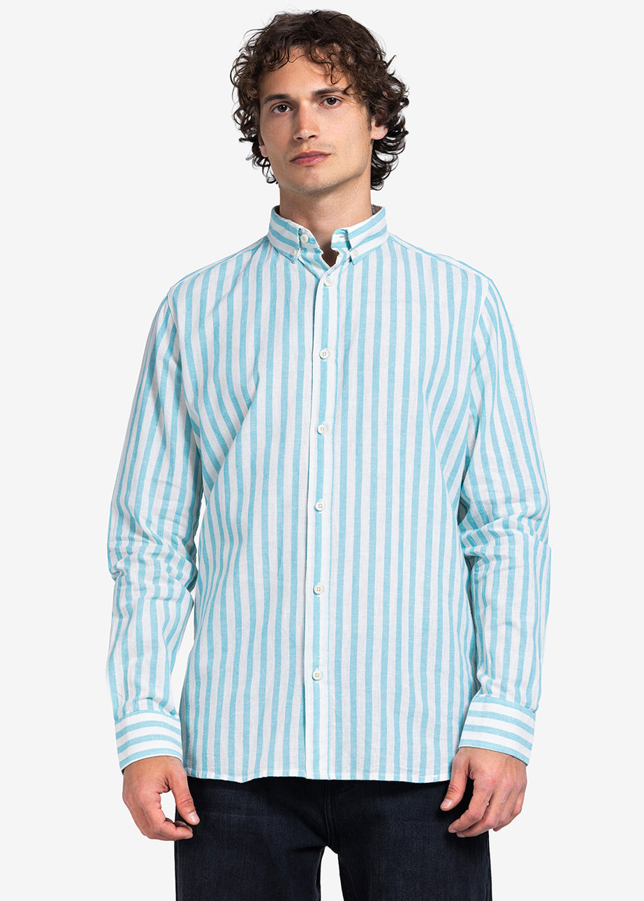 Long Sleeve Shirt - Men - Striped