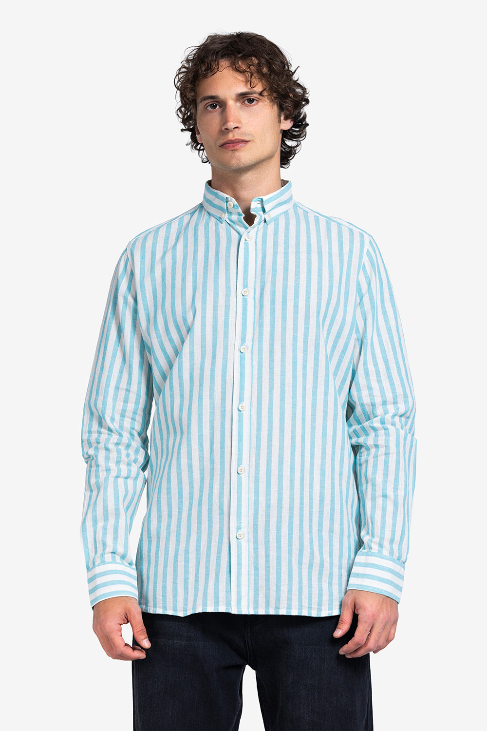 Long Sleeve Shirt - Men - Striped