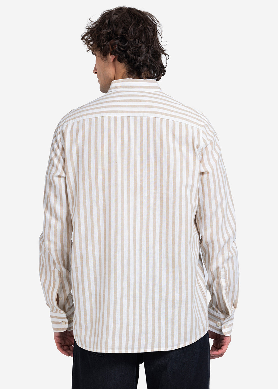 Long Sleeve Shirt - Men - Striped