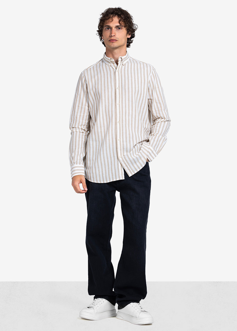 Long Sleeve Shirt - Men - Striped