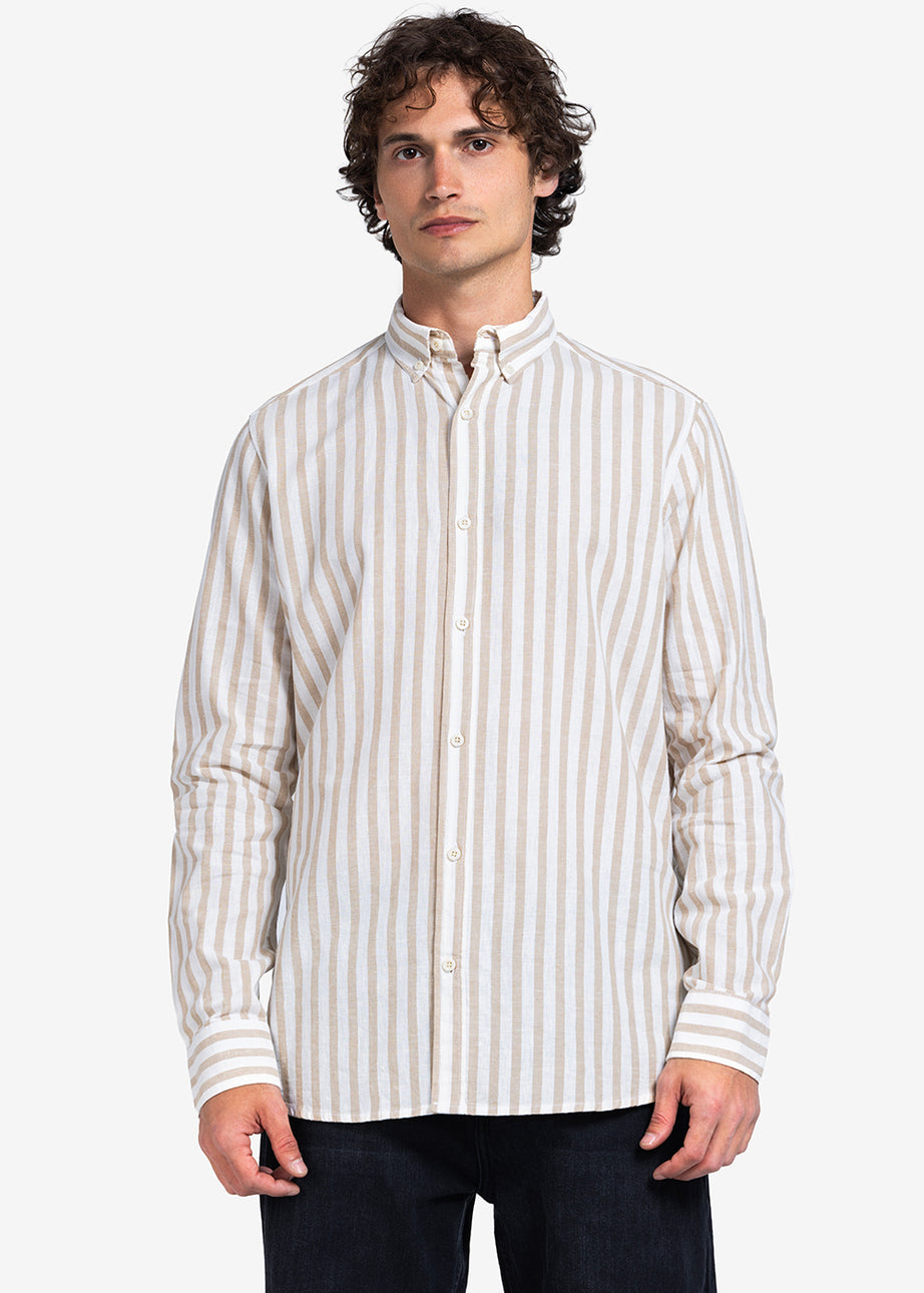 Long Sleeve Shirt - Men - Striped