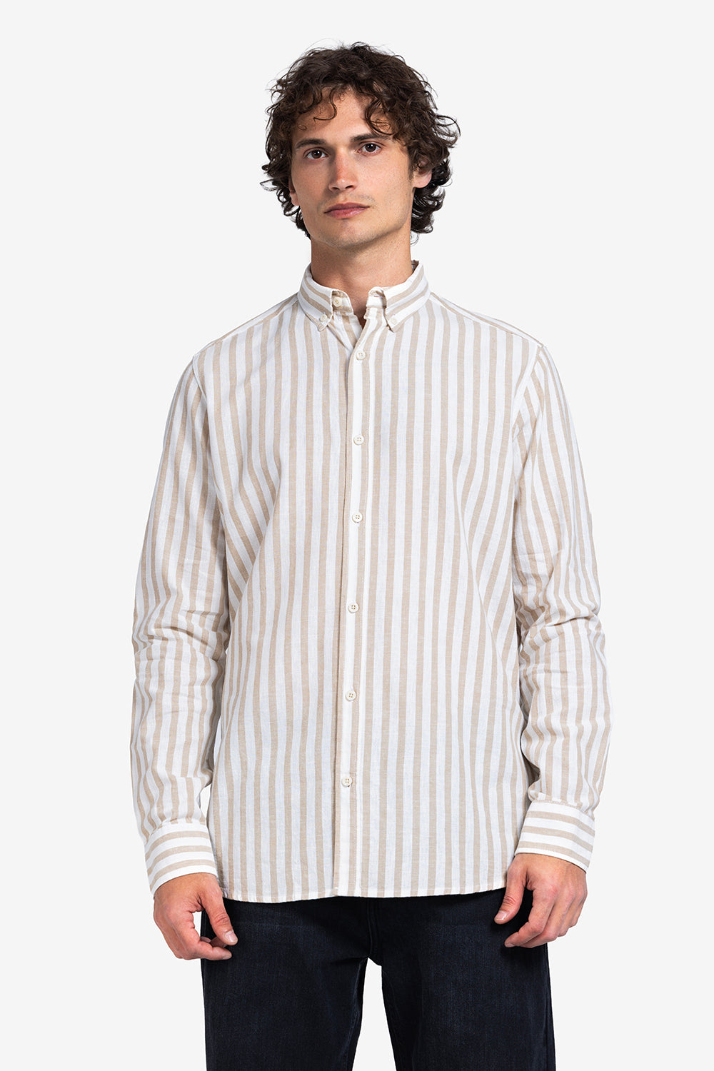 Long Sleeve Shirt - Men - Striped