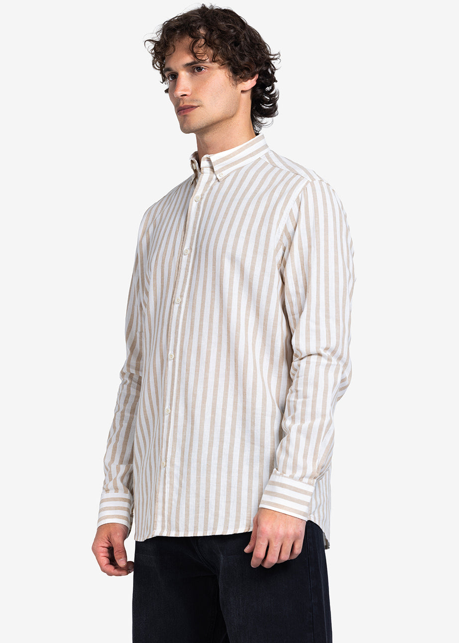 Long Sleeve Shirt - Men - Striped