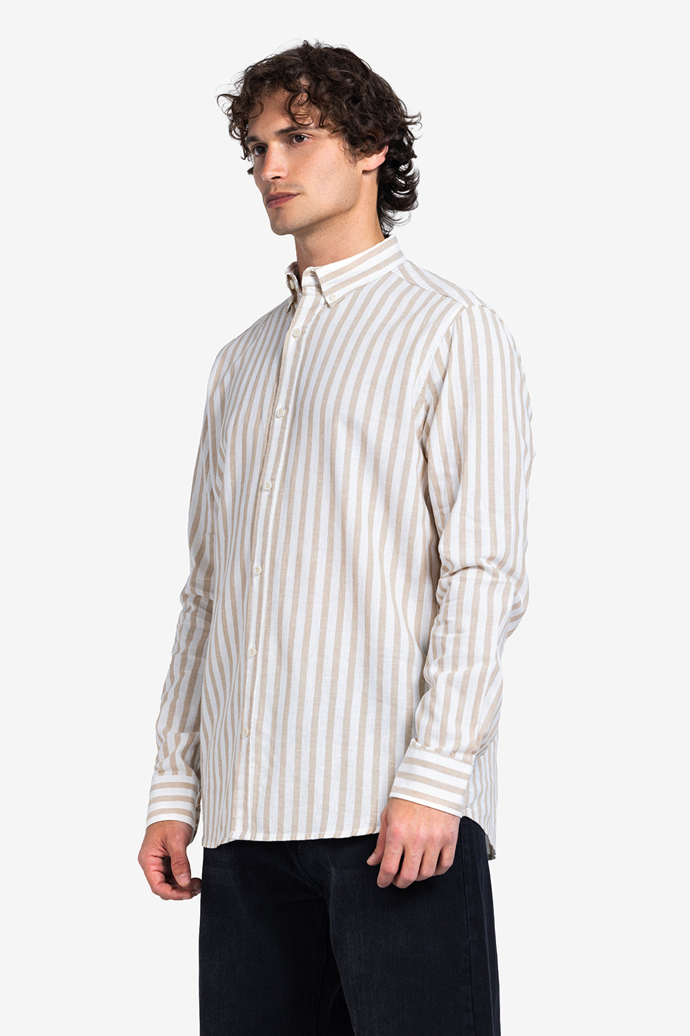 Long Sleeve Shirt - Men - Striped