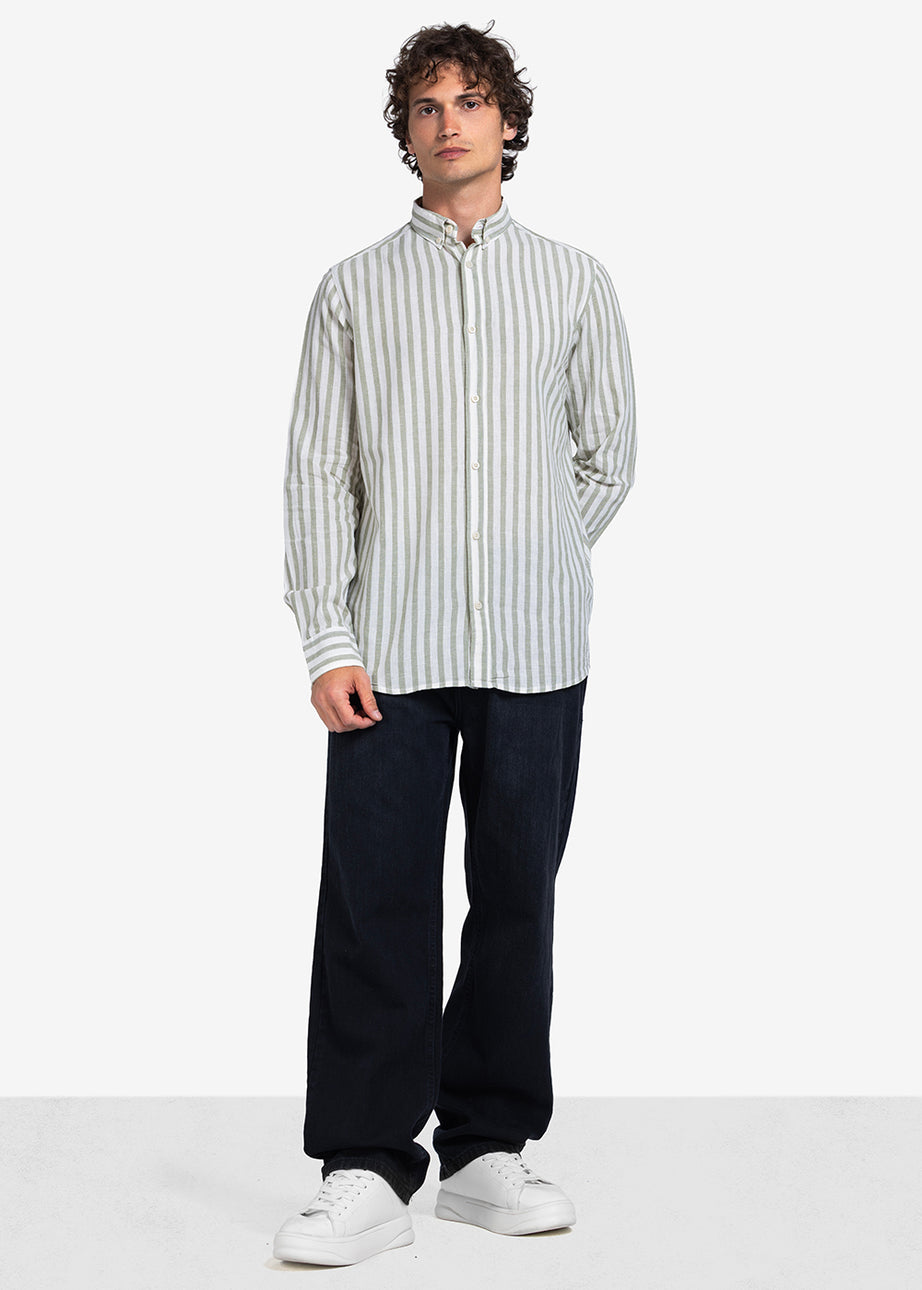 Long Sleeve Shirt - Men - Striped