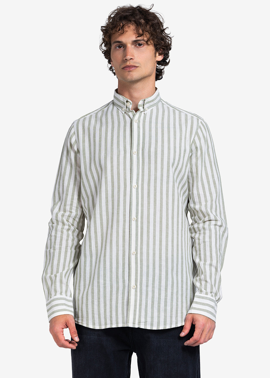 Long Sleeve Shirt - Men - Striped
