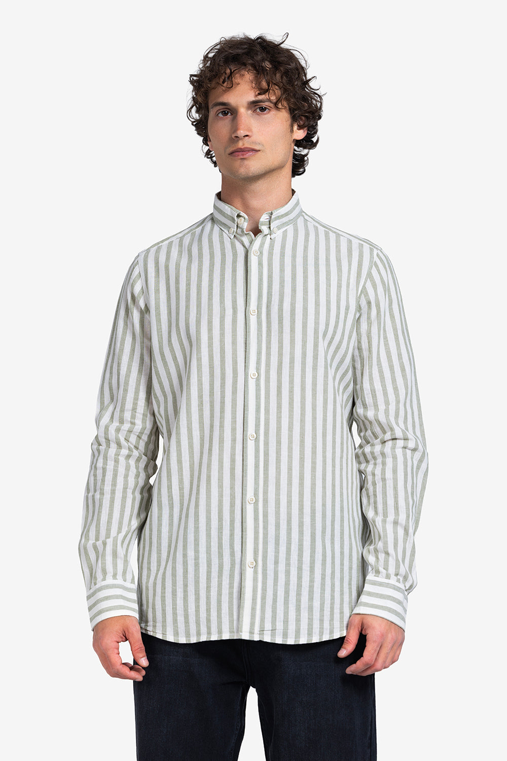 Long Sleeve Shirt - Men - Striped