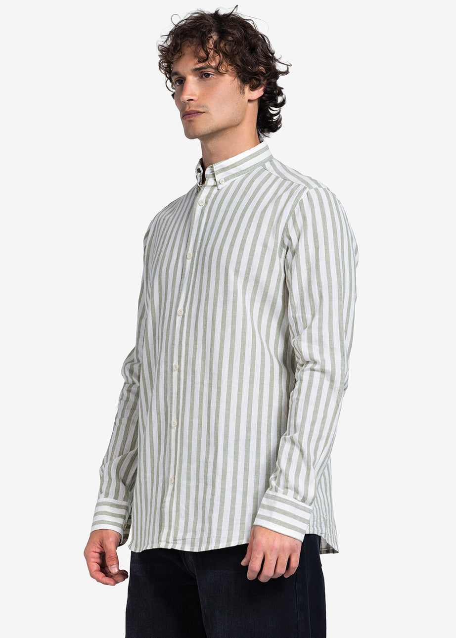Long Sleeve Shirt - Men - Striped