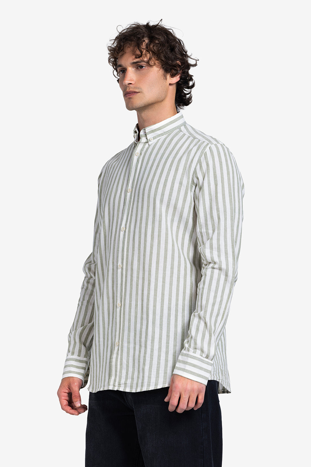 Long Sleeve Shirt - Men - Striped