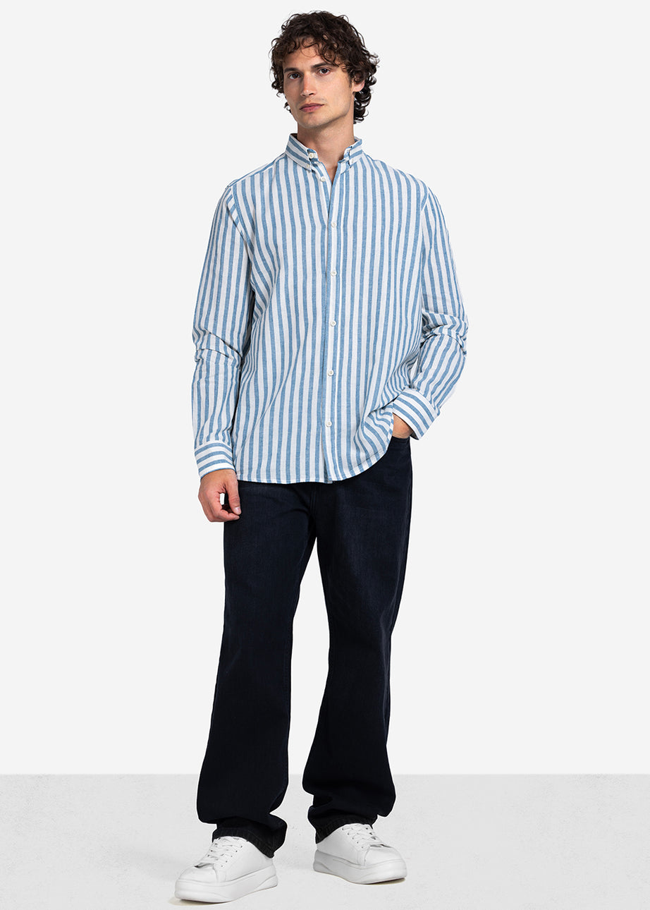 Long Sleeve Shirt - Men - Striped