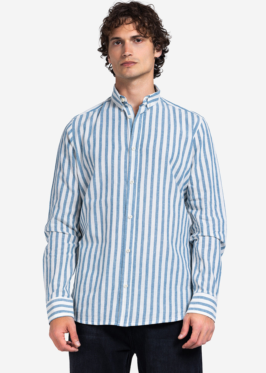 Long Sleeve Shirt - Men - Striped