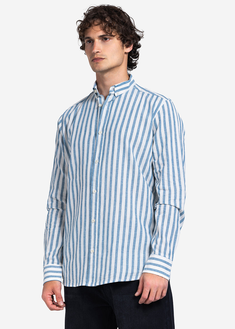 Long Sleeve Shirt - Men - Striped
