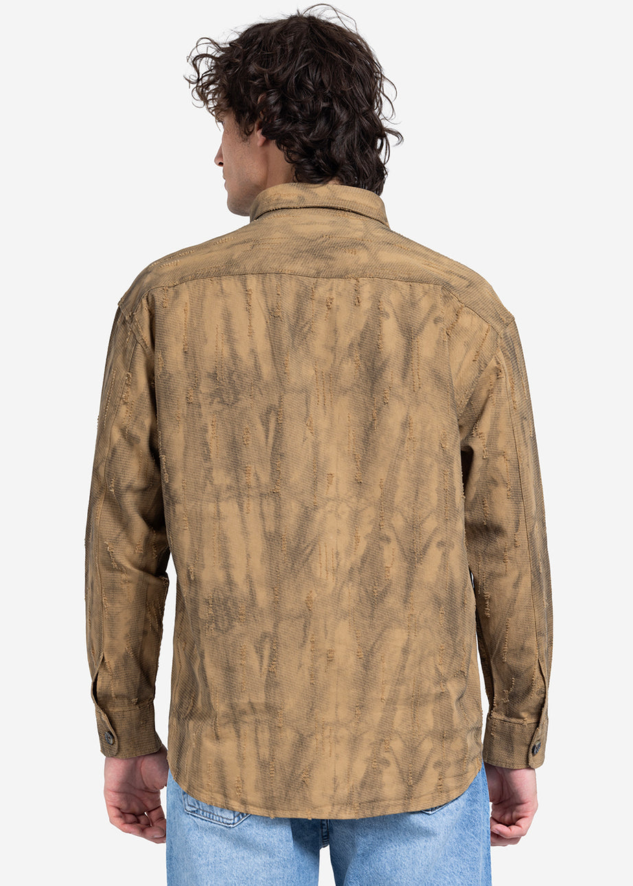 Long Sleeve Shirt - Men - Textured
