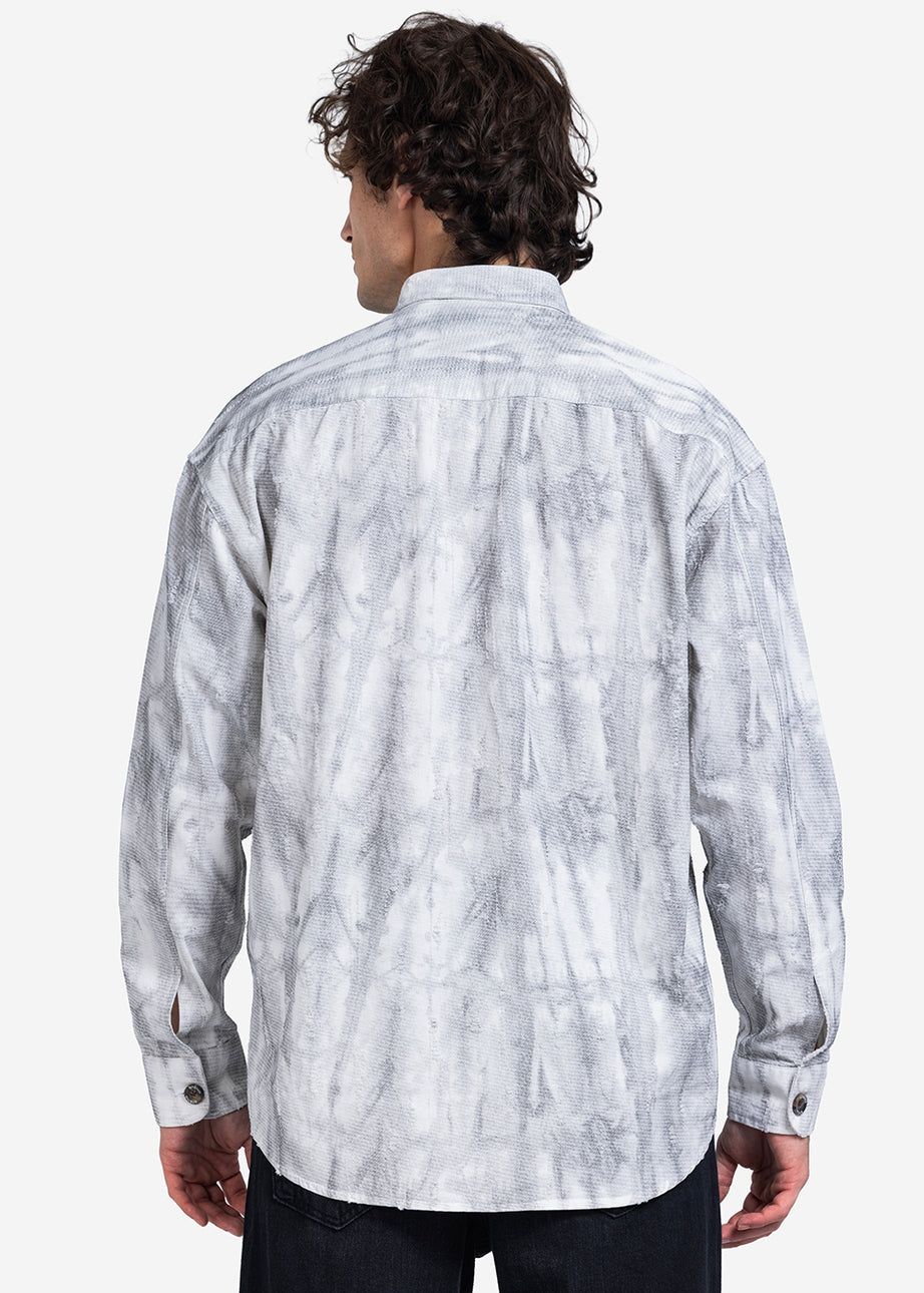 Long Sleeve Shirt - Men - Textured