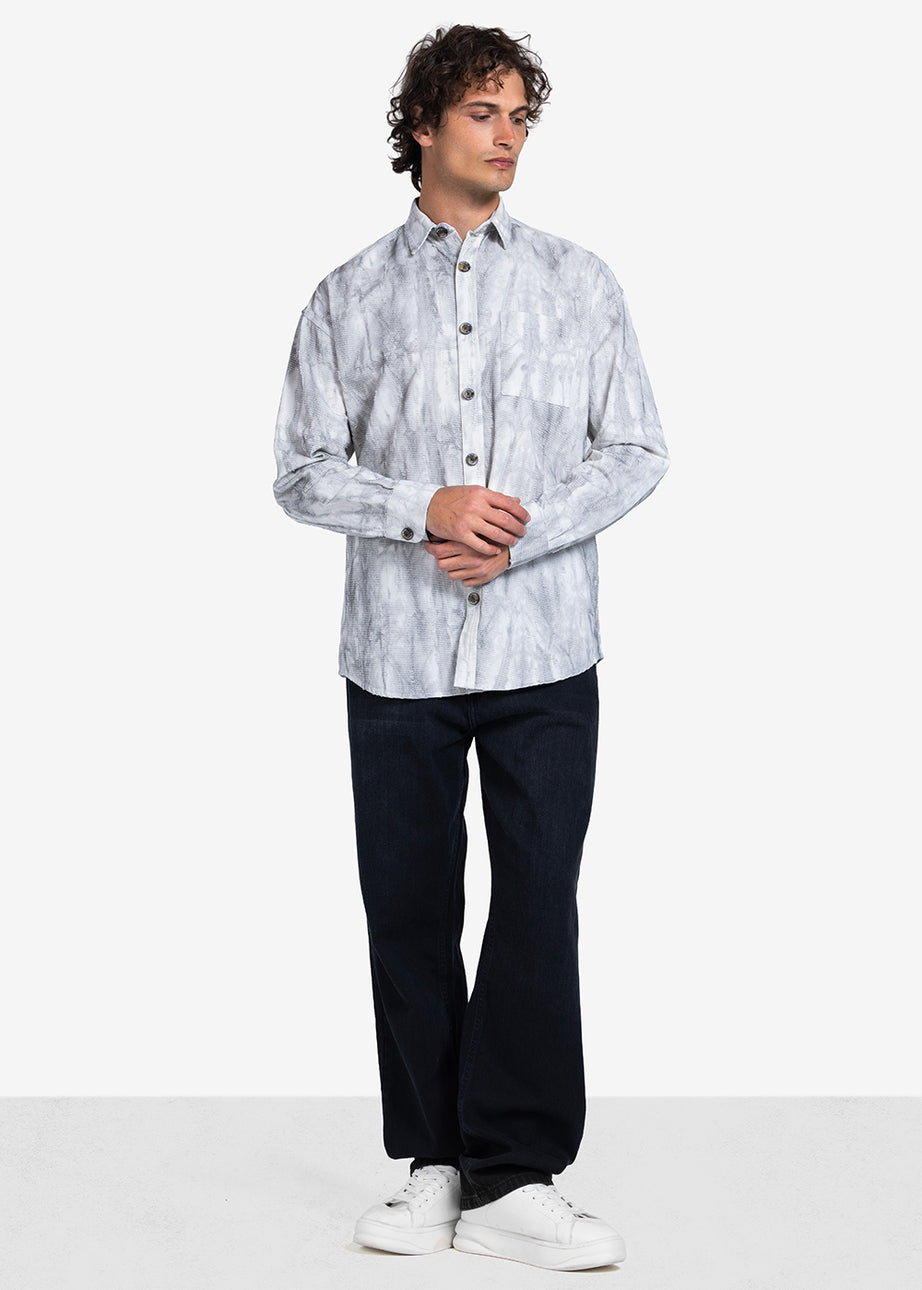 Long Sleeve Shirt - Men - Textured