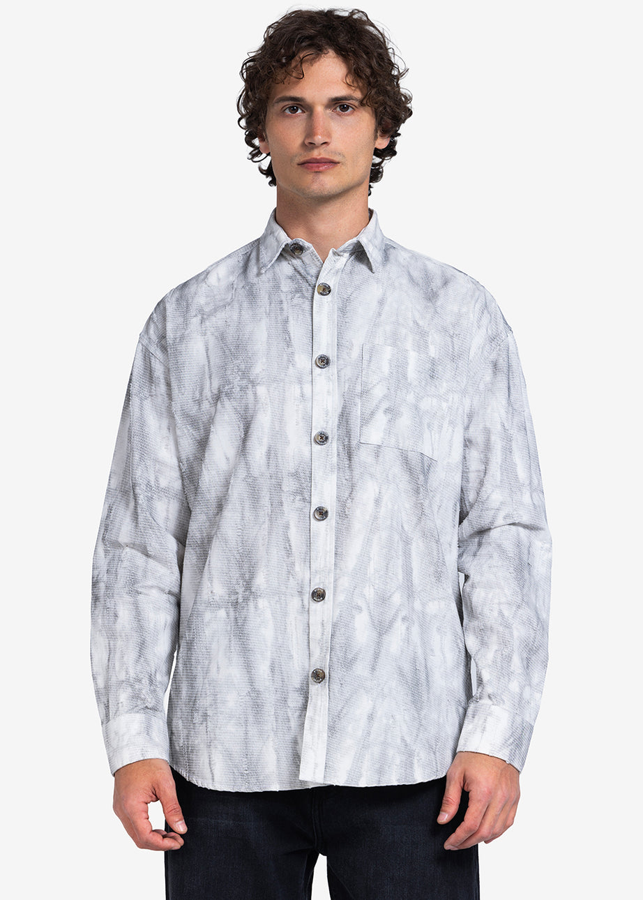 Long Sleeve Shirt - Men - Textured