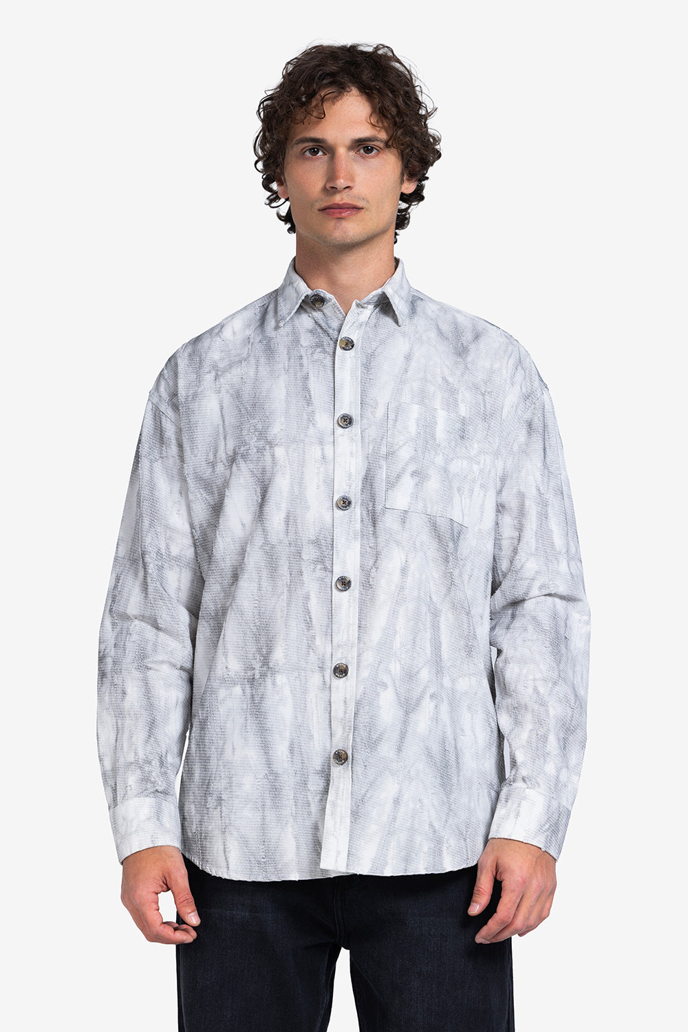long sleeve shirt - Men - Textured