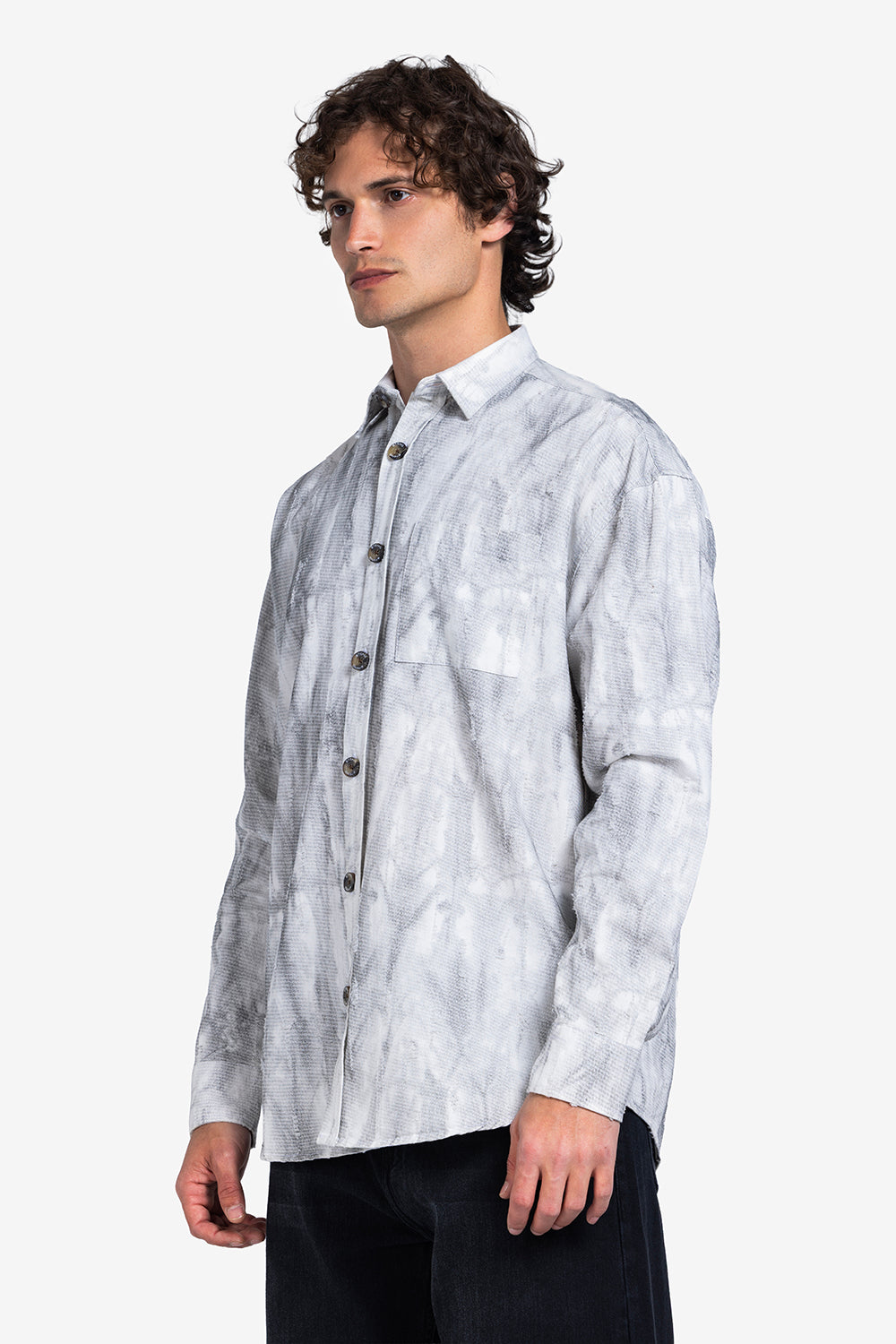 long sleeve shirt - Men - Textured