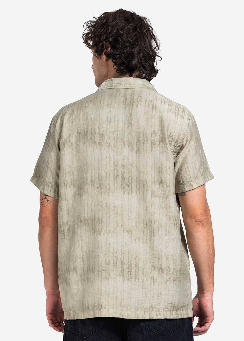 Half sleeve shirt - Men - Textured