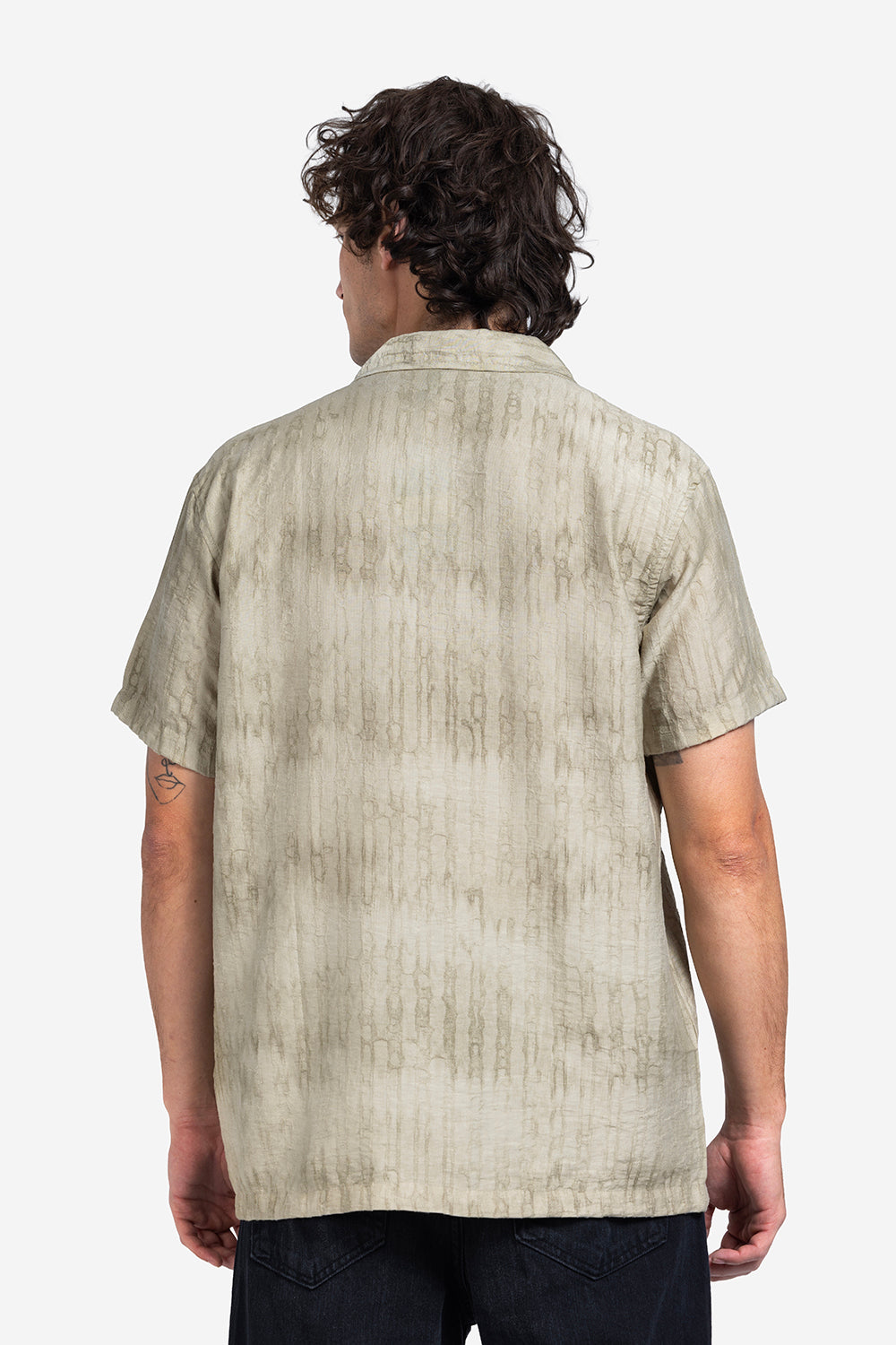 Half sleeve shirt - Men - Textured