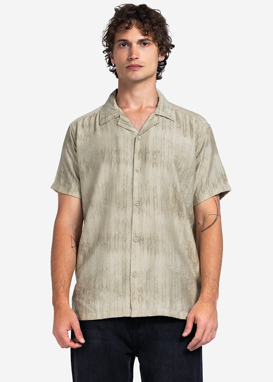 Half sleeve shirt - Men - Textured