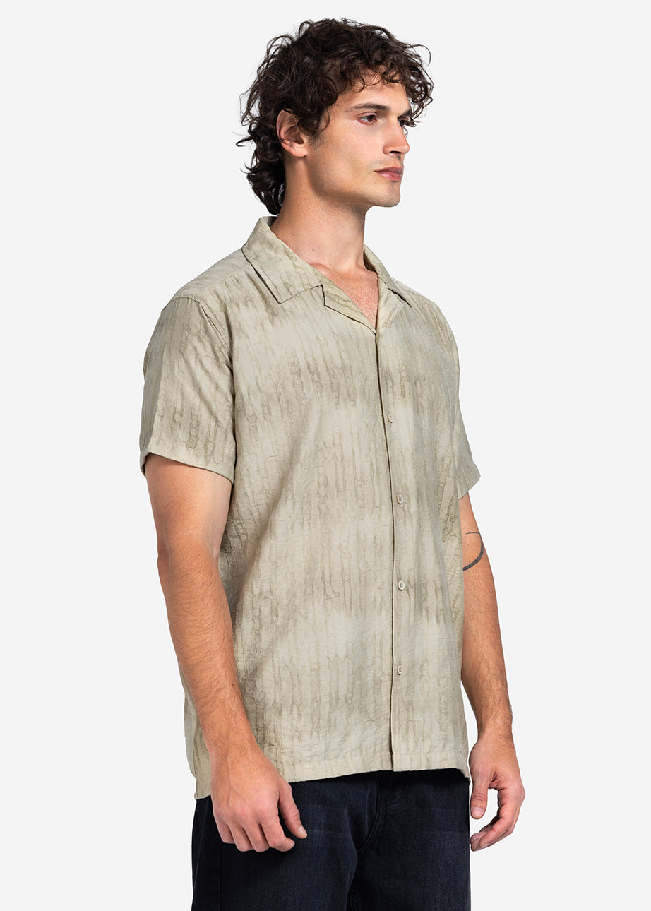Half sleeve shirt - Men - Textured