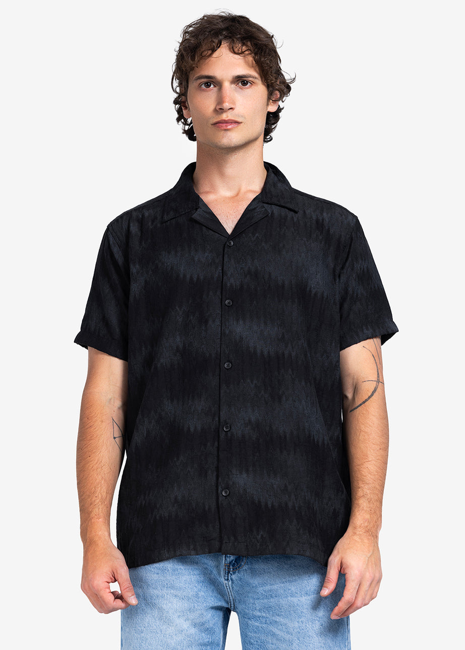 Half sleeve shirt - Men - Textured
