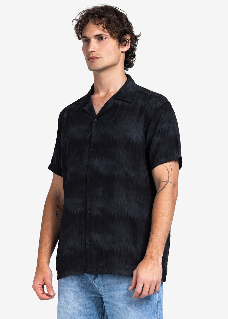 Half sleeve shirt - Men - Textured