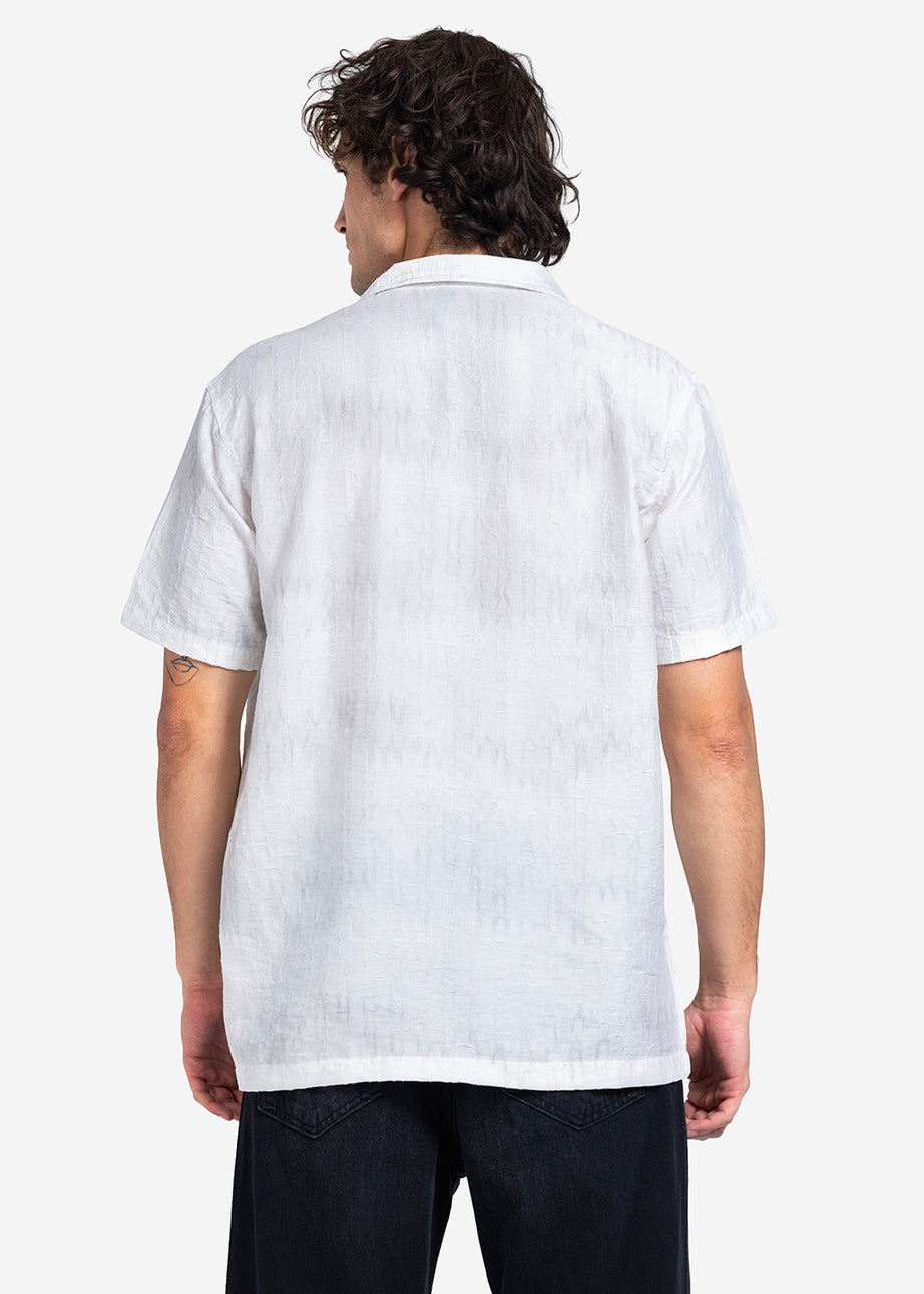 Half sleeve shirt - Men - Textured