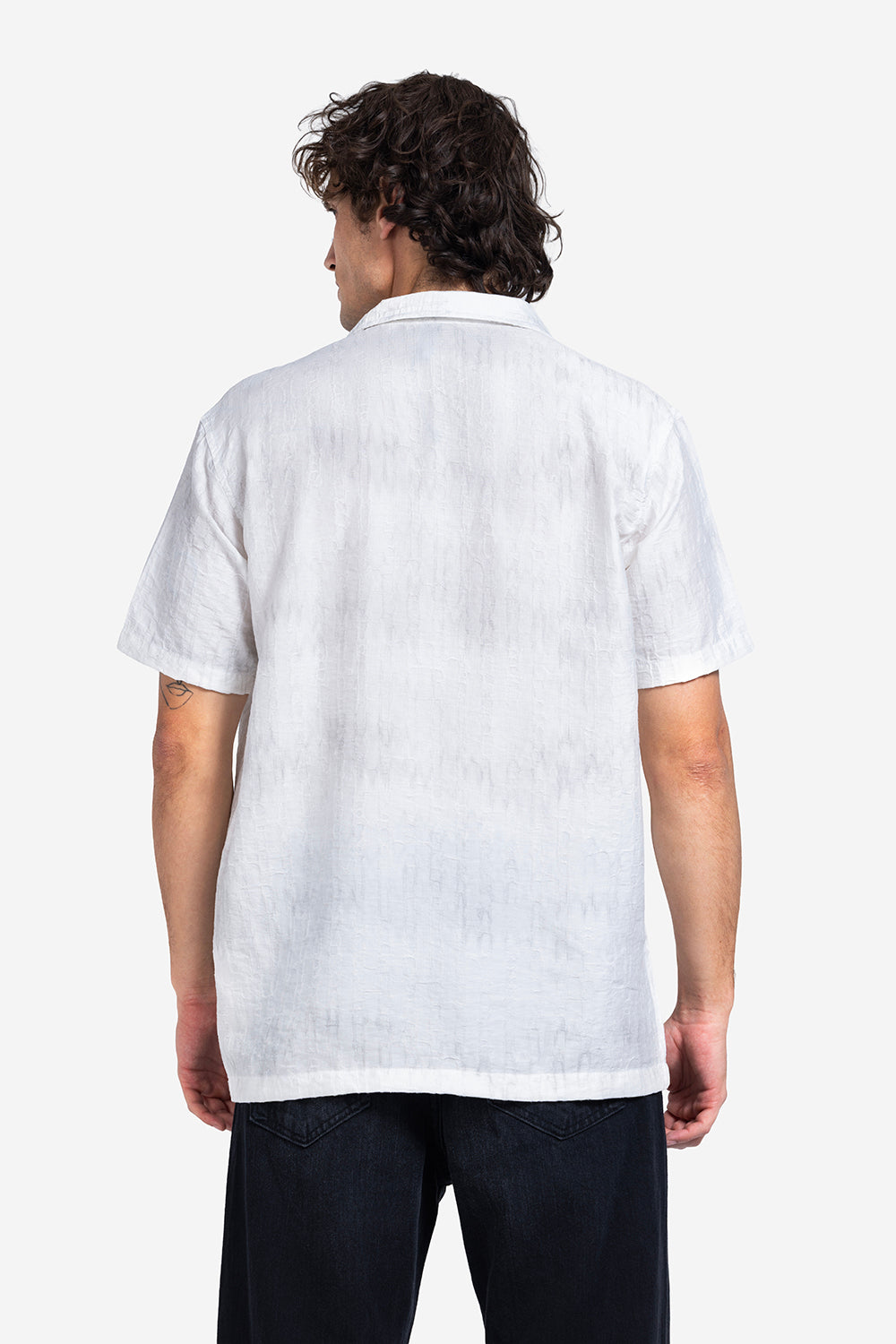 Half sleeve shirt - Men - Textured