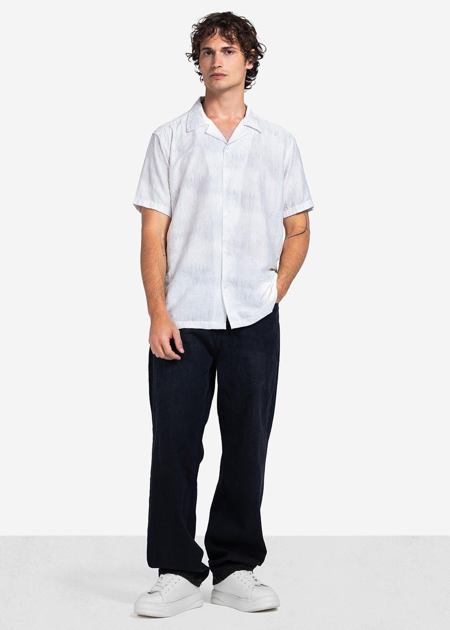 Half sleeve shirt - Men - Textured