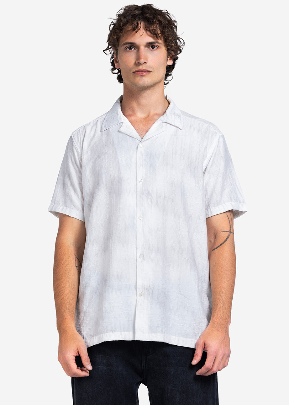 Half sleeve shirt - Men - Textured