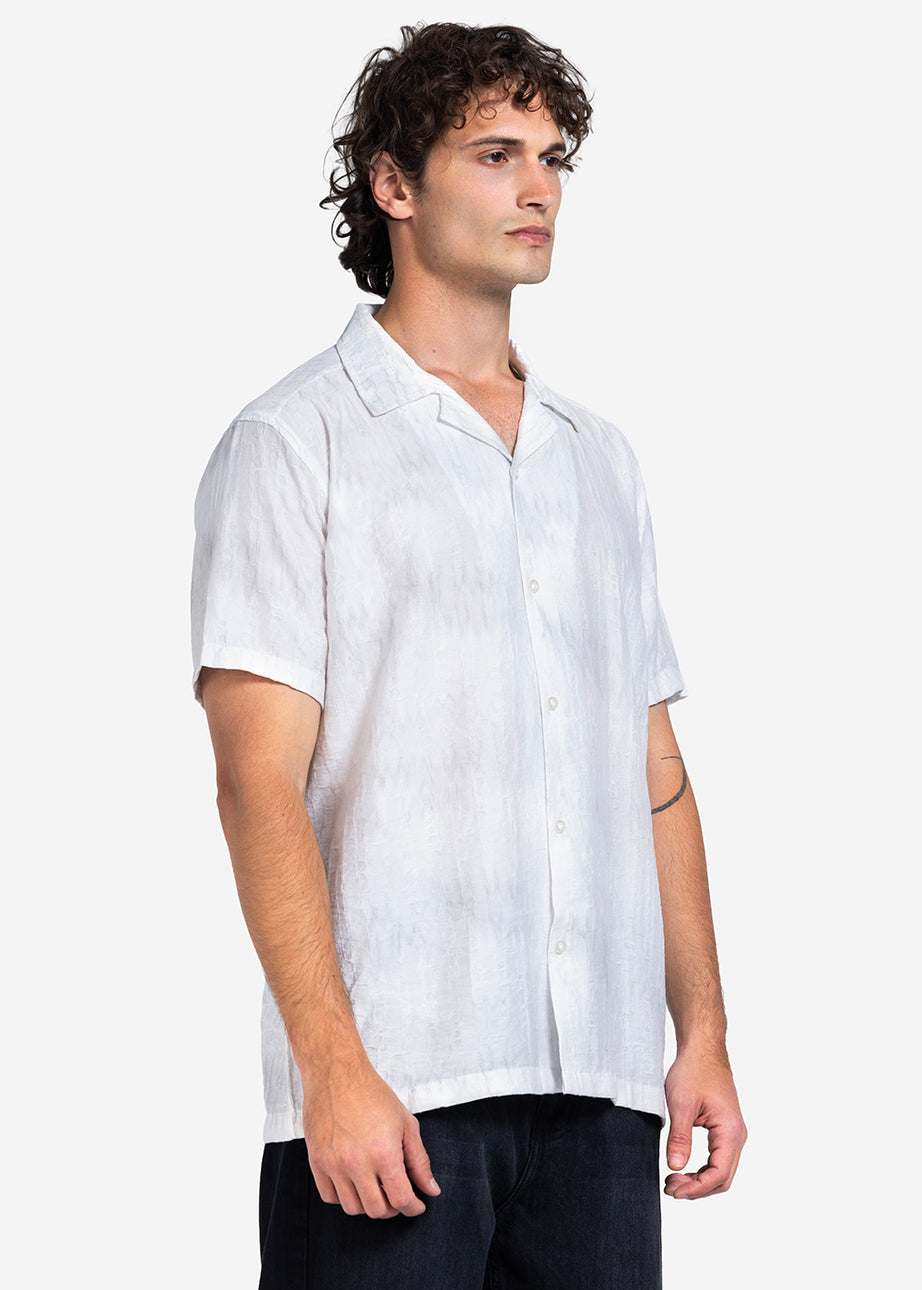Half sleeve shirt - Men - Textured
