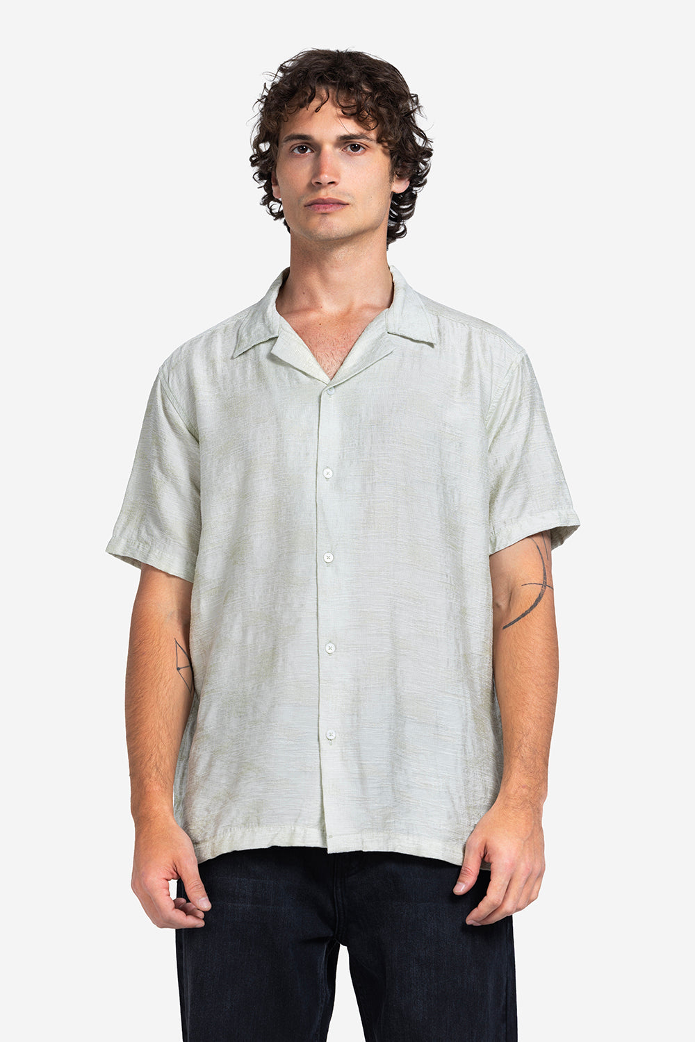 Half sleeve shirt - Men - Plain