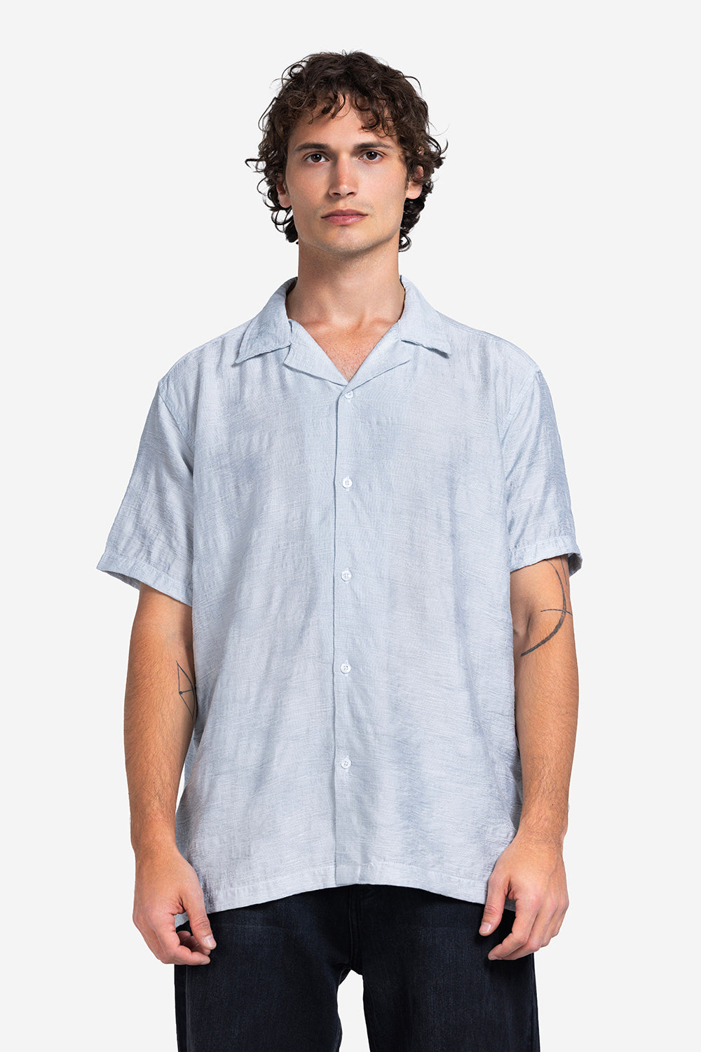 Half sleeve shirt - Men - Plain