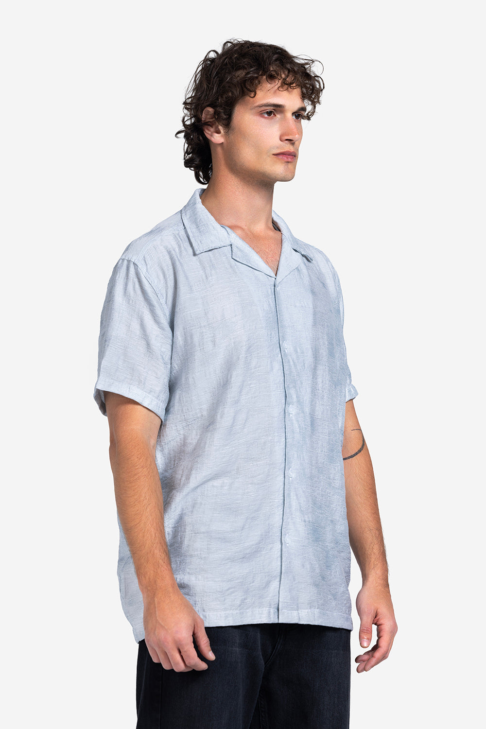 Half sleeve shirt - Men - Plain