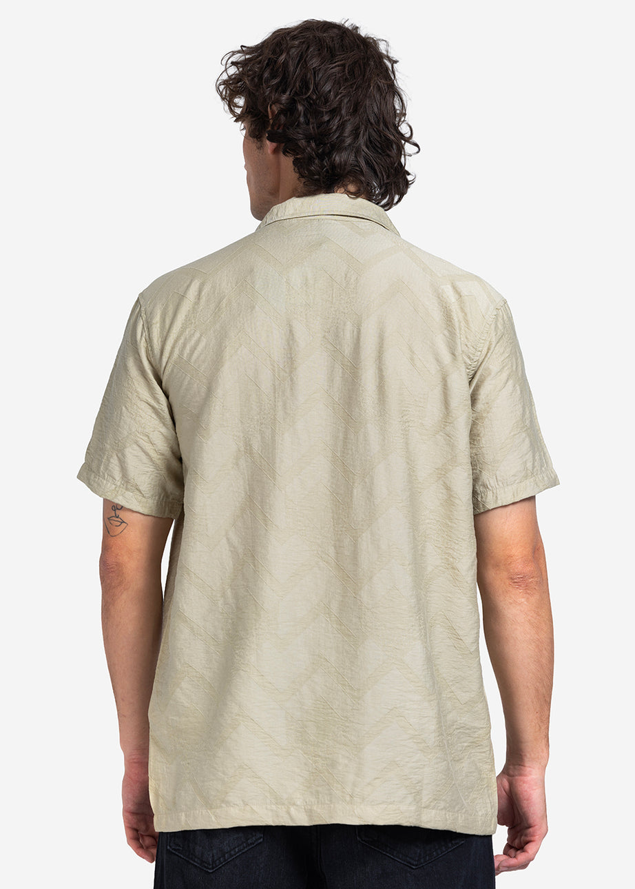 Half sleeve shirt - Men - Textured
