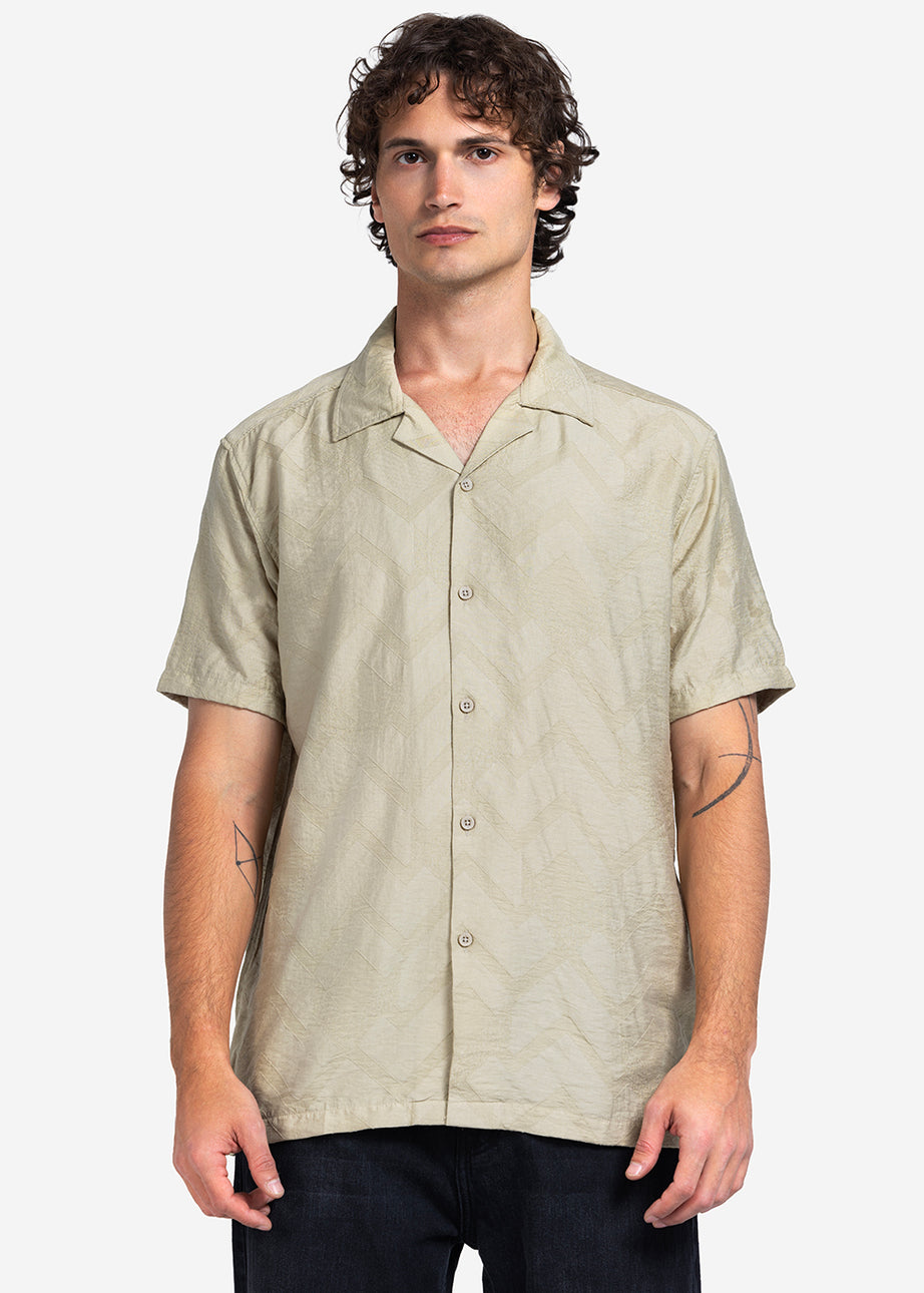 Half sleeve shirt - Men - Textured