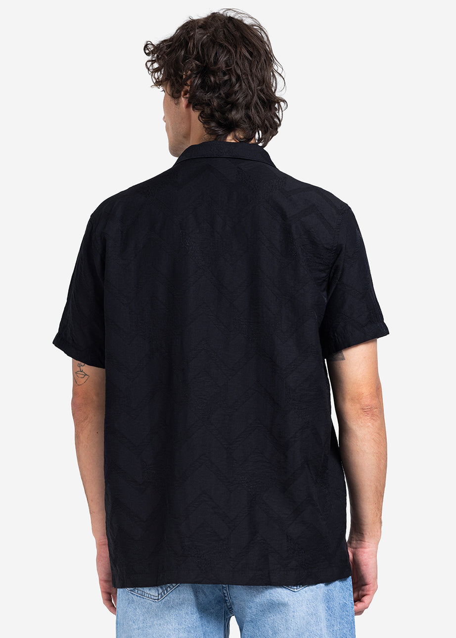 Half sleeve shirt - Men - Textured