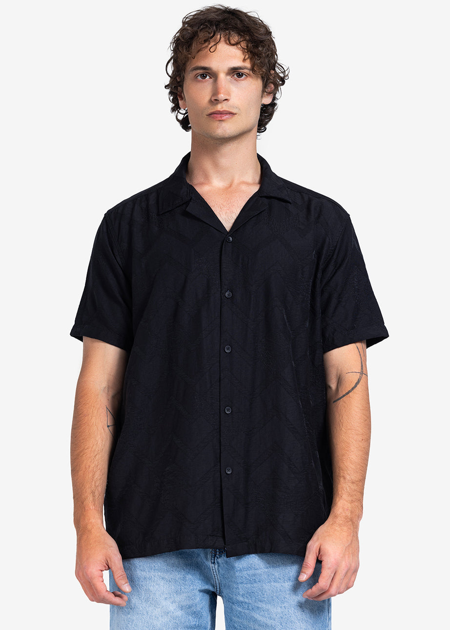 Half sleeve shirt - Men - Textured