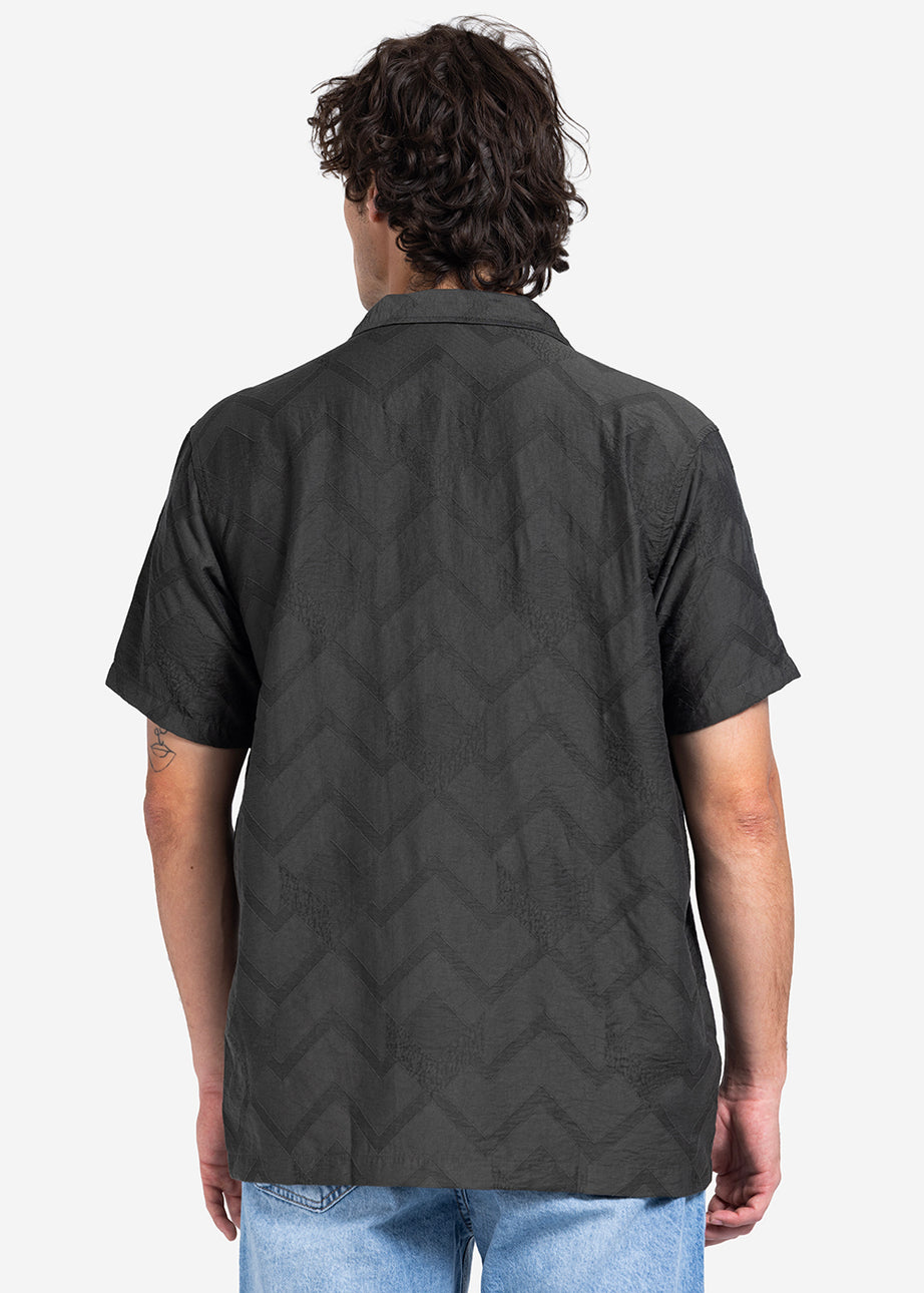 Half sleeve shirt - Men - Textured