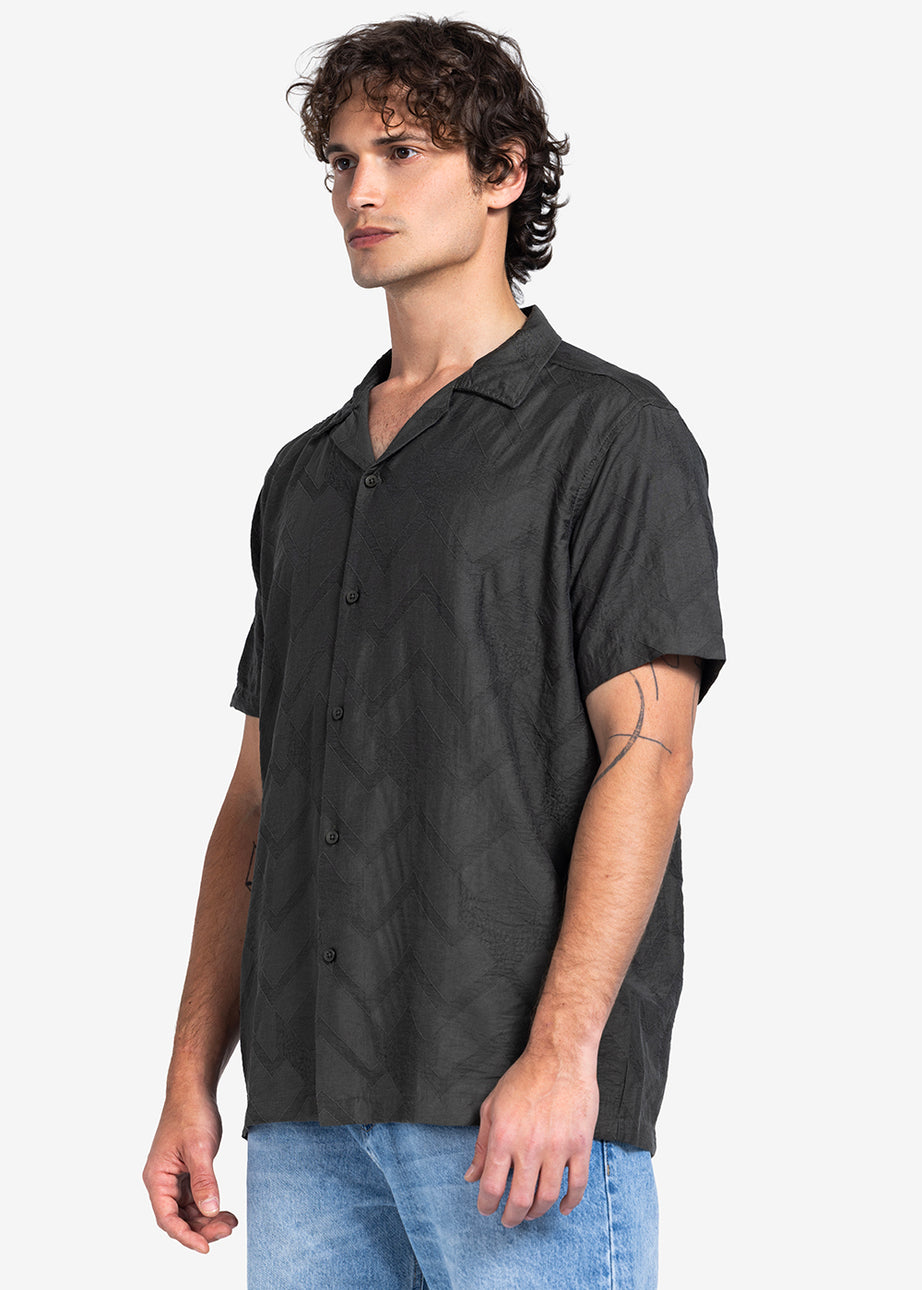 Half sleeve shirt - Men - Textured
