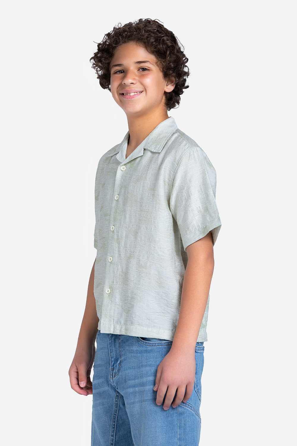 Half sleeve shirt - Boys - Plain
