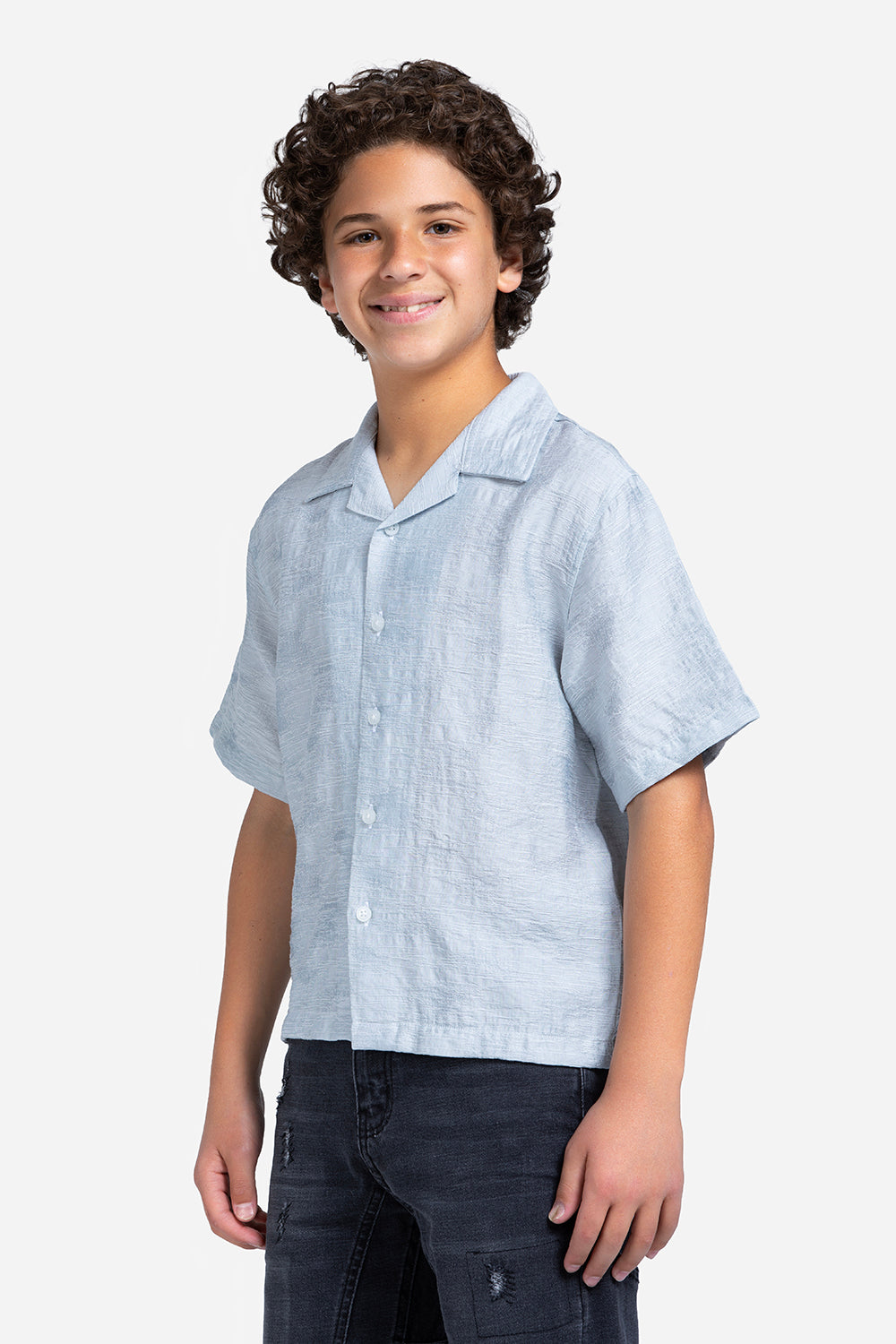 Half sleeve shirt - Boys - Plain